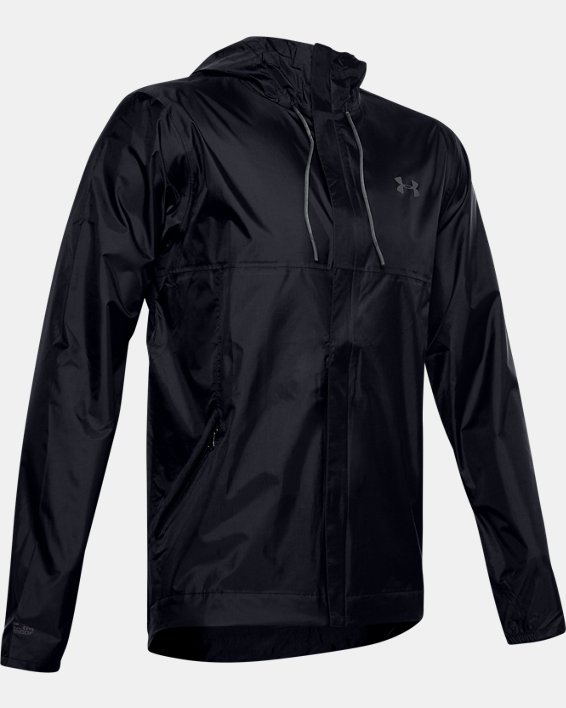 Men's UA Cloudstrike Shell Jacket, Black, pdpMainDesktop image number 6